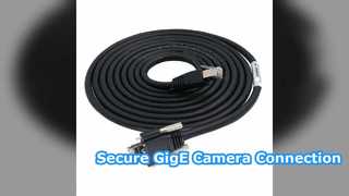 Verrouillage à vis moletée du câble GigE Vision