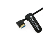 8K 2.1 HDMI High Speed Braided Coiled Cable Left Angle To Left Angle For Atomos Ninja V Portkeys BM5 Monitor