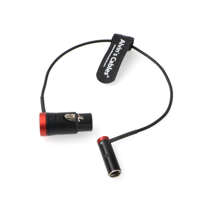 L Shaped 3 Pin Mini XLR Male To XLR Female Audio Cable For BMPCC 4K 6K Camera