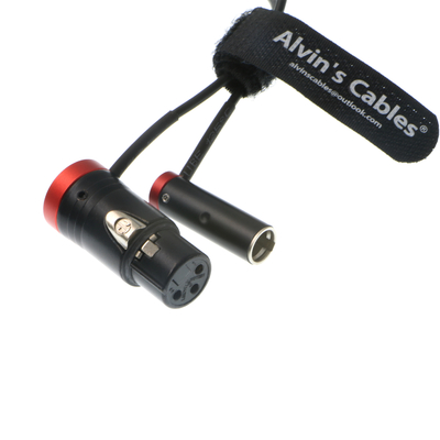 L Shaped 3 Pin Mini XLR Male To XLR Female Audio Cable For BMPCC 4K 6K Camera