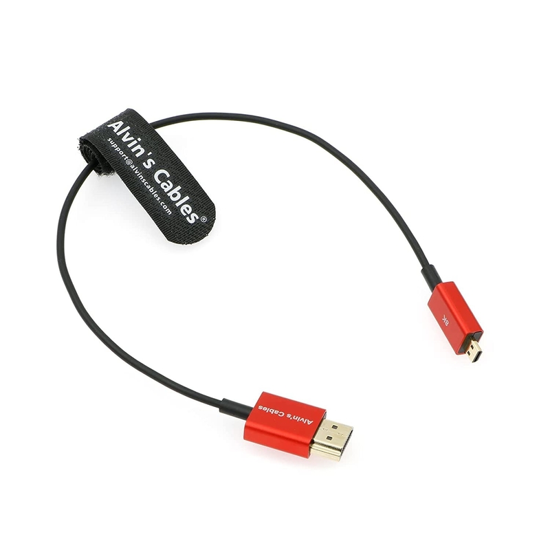 8K 2.1 Micro-HDMI To HDMI Cable High Speed For Atomos Ninja V 4K 60P Record For Canon