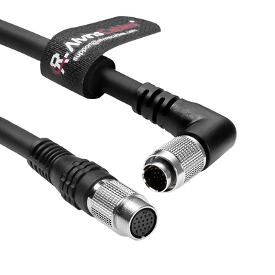 Alvin's Cables Keyence CB-B05LU câble d'extension avec connecteur en forme de L 0,5m pour 1,6 pi, angle droit 20 broches mâle à femelle Capteur tête à contrôleur câble pour Keyence série LJ-X8000 LJ-V7000 XG-X