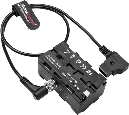 Alvin's Cable D-tape à double face NP-F câble électrique à batterie factice pour Atomos Ninja pour le moniteur SmallHD pour le moniteur Feelworld, NP-F550 pour le moniteur F570 pour le moniteur F770 pour le moniteur F970 pour l'adaptateur électrique à batterie factice avec le port Type-C,60CM pour le moniteur 24in