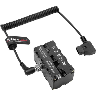 Alvin's D Tap à NP F Cable de batterie factice pour les moniteurs Atomos Ninja enroulé type C 58 caractères