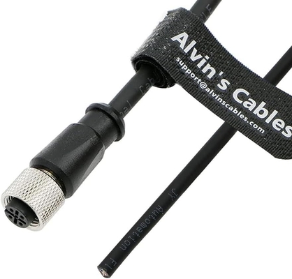 Les câbles d'Alvin M12 A Code 5 Pin Femme à l'extrémité ouverte câble 3.3ft